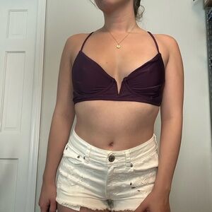 Endless Sun Purple Underwire Bikini Top